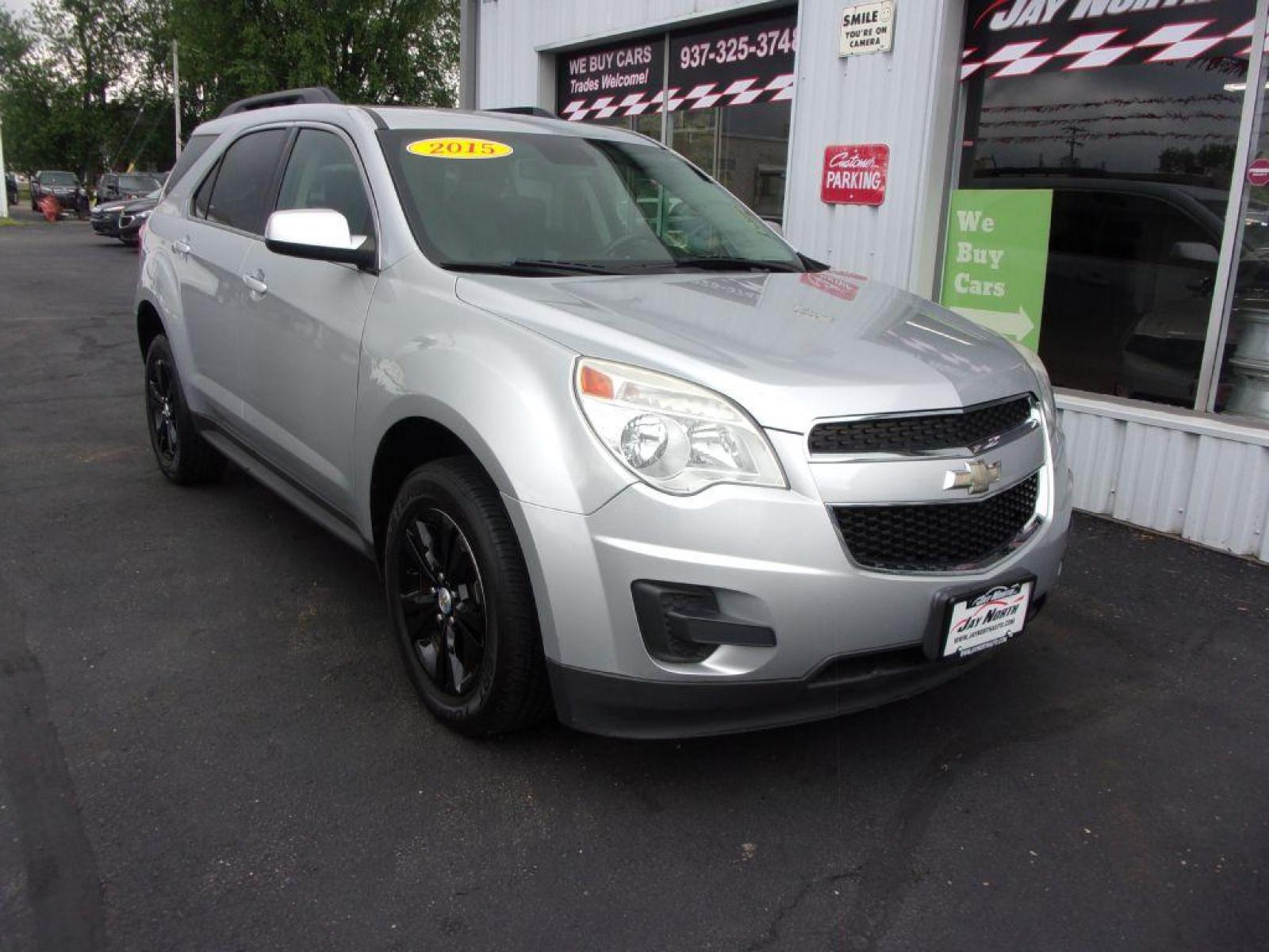 2015 SILVER CHEVROLET EQUINOX LT (2GNFLFEK8F6) with an 2.4L engine, Automatic transmission, located at 501 E. Columbia St., Springfield, OH, 45503, (800) 262-7122, 39.925262, -83.801796 - ***LT***AWD***New Tires***Serviced and Detailed*** Jay North Auto has offered hand picked vehicles since 1965! Our customer's enjoy a NO pressure buying experience with a small town feel. All of our vehicles get fully inspected and detailed. We are a preferred dealer for many local credit unions - Photo #2