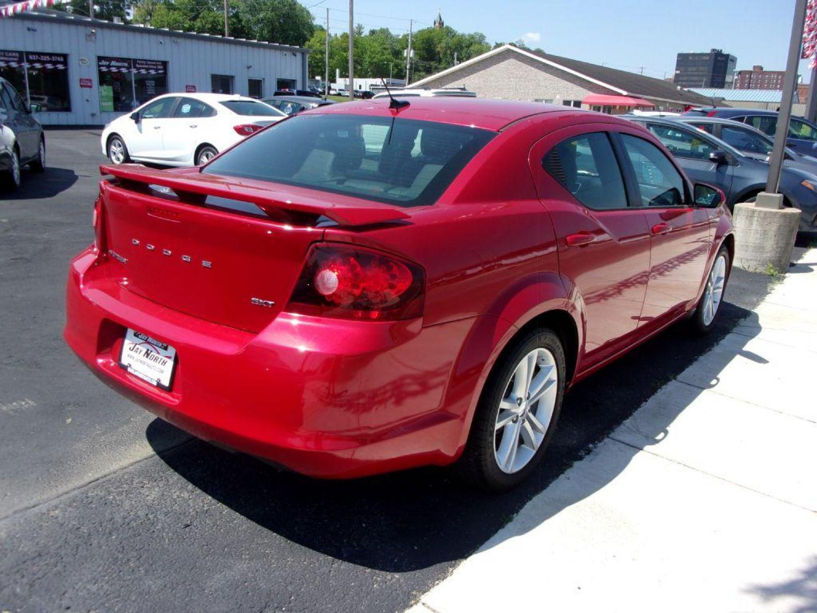 2012 RED DODGE AVENGER SXT (1C3CDZCB0CN) with an 2.4L engine, Automatic transmission, located at 501 E. Columbia St., Springfield, OH, 45503, (800) 262-7122, 39.925262, -83.801796 - ***SXT***Leather Seating***New Brakes***Serviced and Detailed*** Jay North Auto has offered hand picked vehicles since 1965! Our customer's enjoy a NO pressure buying experience with a small town feel. All of our vehicles get fully inspected and detailed. We are a preferred dealer for many local - Photo #4