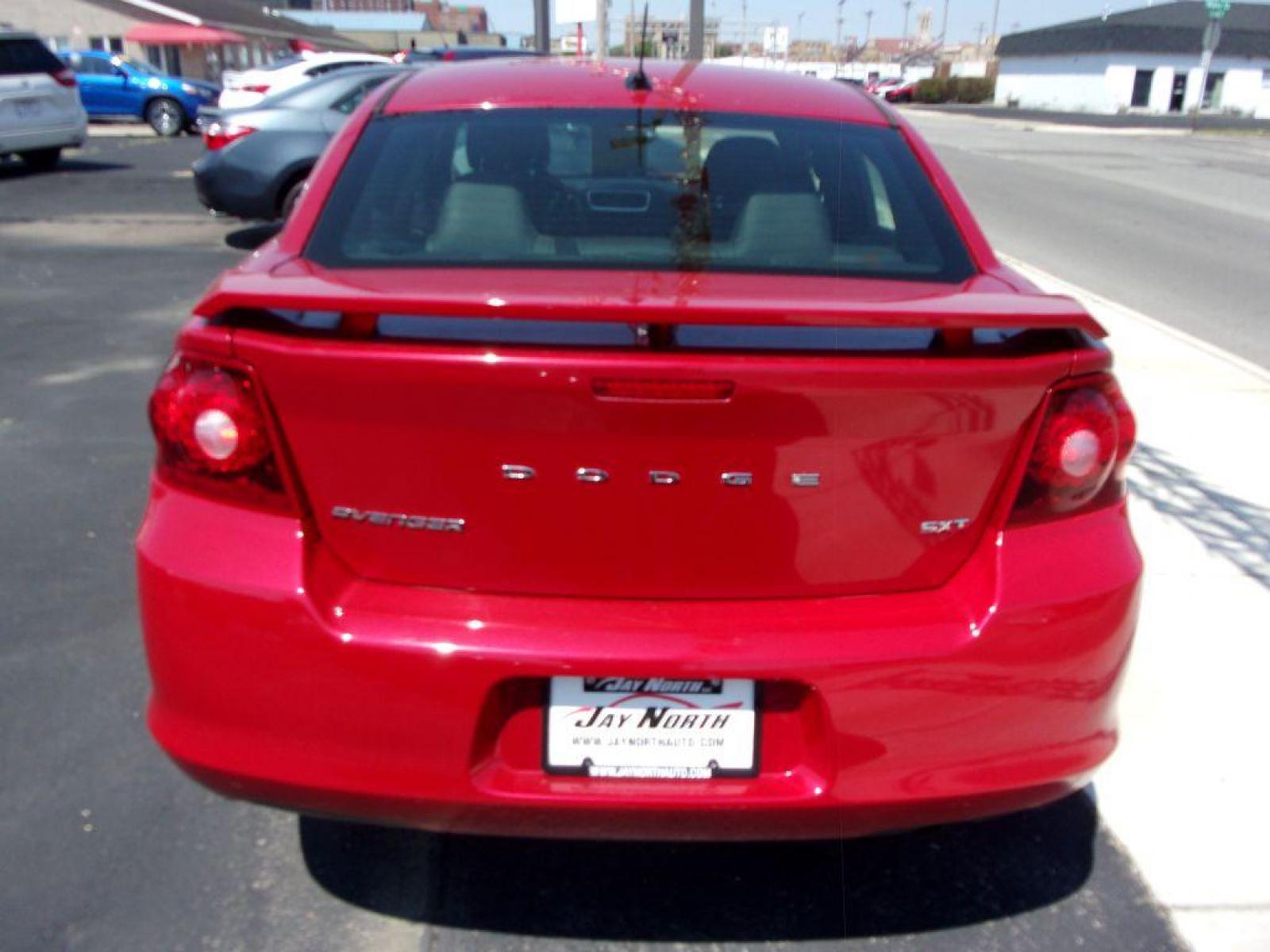 2012 RED DODGE AVENGER SXT (1C3CDZCB0CN) with an 2.4L engine, Automatic transmission, located at 501 E. Columbia St., Springfield, OH, 45503, (800) 262-7122, 39.925262, -83.801796 - ***SXT***Leather Seating***New Brakes***Serviced and Detailed*** Jay North Auto has offered hand picked vehicles since 1965! Our customer's enjoy a NO pressure buying experience with a small town feel. All of our vehicles get fully inspected and detailed. We are a preferred dealer for many local - Photo #5