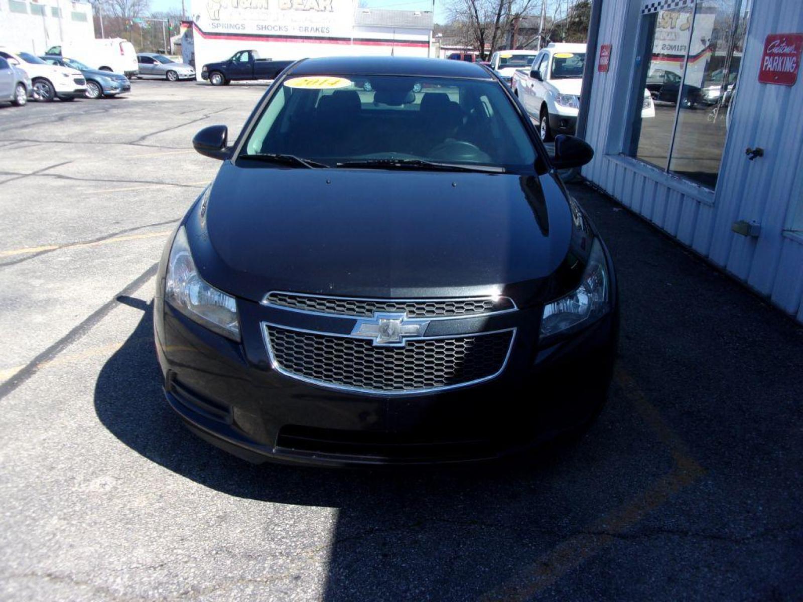 2014 BLACK CHEVROLET CRUZE LT (1G1PC5SB5E7) with an 1.4L engine, Automatic transmission, located at 501 E. Columbia St., Springfield, OH, 45503, (800) 262-7122, 39.925262, -83.801796 - *** LT *** Serviced and Detailed *** Check it out!!! *** Jay North Auto has offered hand picked vehicles since 1965! Our customer's enjoy a NO pressure buying experience with a small town feel. All of our vehicles get fully inspected and detailed. We are a preferred dealer for many local credit - Photo #2