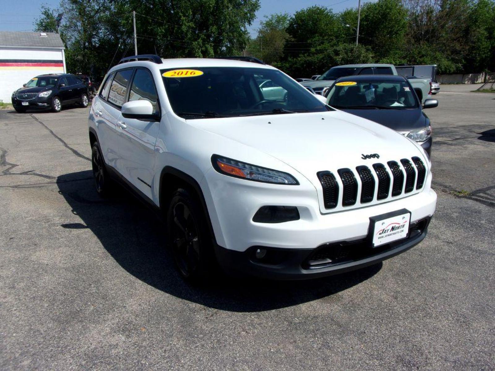 2016 WHITE JEEP CHEROKEE LATITUDE ALTITUDE (1C4PJMCB2GW) with an 2.4L engine, Automatic transmission, located at 501 E. Columbia St., Springfield, OH, 45503, (800) 262-7122, 39.925262, -83.801796 - ***LATITUDE ALTITUDE***4WD***SHARP***Serviced and Detailed*** Jay North Auto has offered hand picked vehicles since 1965! Our customer's enjoy a NO pressure buying experience with a small town feel. All of our vehicles get fully inspected and detailed. We are a preferred dealer for many local cr - Photo #2