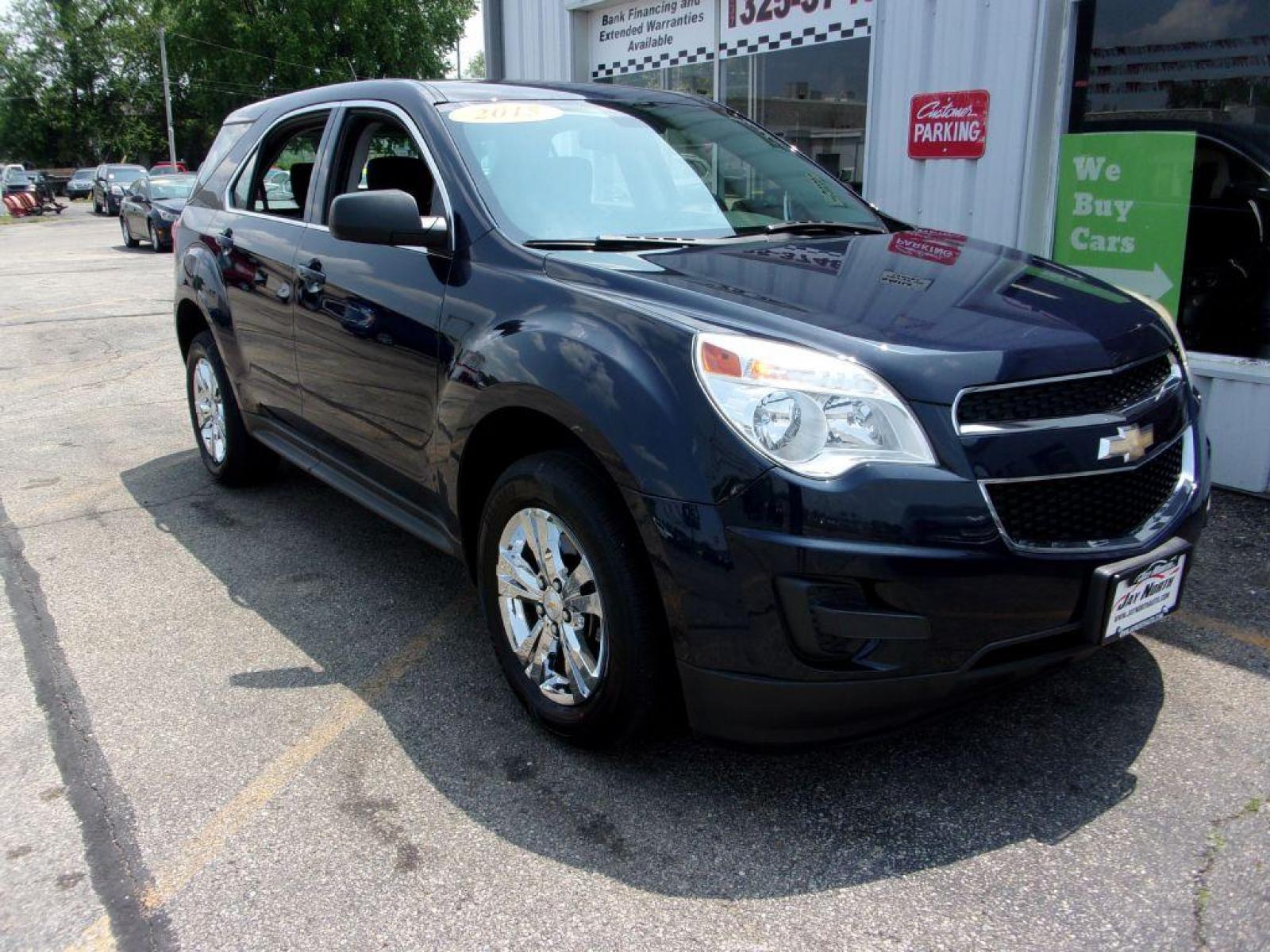 2015 BLUE CHEVROLET EQUINOX LS (2GNALAEK3F6) with an 2.4L engine, Automatic transmission, located at 501 E. Columbia St., Springfield, OH, 45503, (800) 262-7122, 39.925262, -83.801796 - ***Clean Carfax***New Tires***LS***2.4L Gas Saver***Serviced and Detailed*** Jay North Auto has offered hand picked vehicles since 1965! Our customer's enjoy a NO pressure buying experience with a small town feel. All of our vehicles get fully inspected and detailed. We are a preferred dealer fo - Photo #2