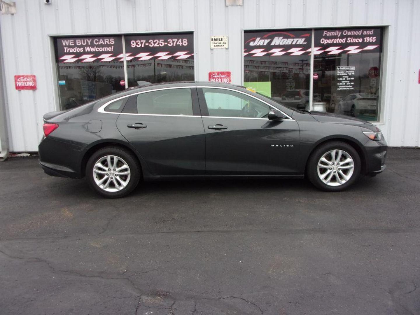 2018 GRAY CHEVROLET MALIBU LT (1G1ZD5ST2JF) with an 1.5L engine, Automatic transmission, located at 501 E. Columbia St., Springfield, OH, 45503, (800) 262-7122, 39.925262, -83.801796 - ***Clean Carfax***LT***Moonroof***Back-up Camera***84K Miles***Serviced and Detailed*** Jay North Auto has offered hand picked vehicles since 1965! Our customer's enjoy a NO pressure buying experience with a small town feel. All of our vehicles get fully inspected and detailed. We are a preferre - Photo#0