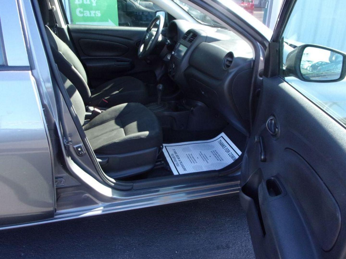 2019 GRAY NISSAN VERSA S (3N1CN7AP6KL) with an 1.6L engine, Continuously Variable transmission, located at 501 E. Columbia St., Springfield, OH, 45503, (800) 262-7122, 39.925262, -83.801796 - Photo#14