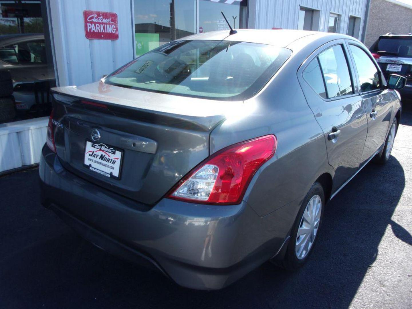 2019 GRAY NISSAN VERSA S (3N1CN7AP6KL) with an 1.6L engine, Continuously Variable transmission, located at 501 E. Columbia St., Springfield, OH, 45503, (800) 262-7122, 39.925262, -83.801796 - Photo#6