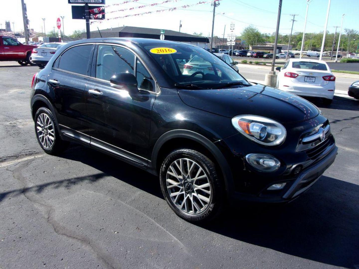 2016 BLACK FIAT 500X TREKKING (ZFBCFYCT3GP) with an 2.4L engine, Automatic transmission, located at 501 E. Columbia St., Springfield, OH, 45503, (800) 262-7122, 39.925262, -83.801796 - *** TREKKING *** Serviced and Detailed *** AWD *** Back Up Camera *** Jay North Auto has offered hand picked vehicles since 1965! Our customer's enjoy a NO pressure buying experience with a small town feel. All of our vehicles get fully inspected and detailed. We are a preferred dealer for many - Photo#1