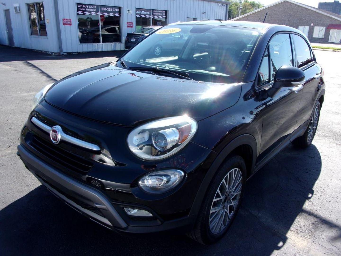 2016 BLACK FIAT 500X TREKKING (ZFBCFYCT3GP) with an 2.4L engine, Automatic transmission, located at 501 E. Columbia St., Springfield, OH, 45503, (800) 262-7122, 39.925262, -83.801796 - *** TREKKING *** Serviced and Detailed *** AWD *** Back Up Camera *** Jay North Auto has offered hand picked vehicles since 1965! Our customer's enjoy a NO pressure buying experience with a small town feel. All of our vehicles get fully inspected and detailed. We are a preferred dealer for many - Photo#3