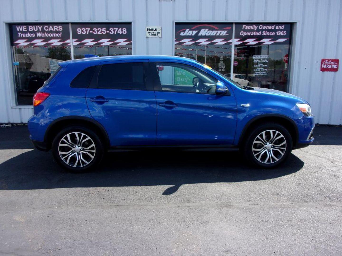 2018 BLUE MITSUBISHI OUTLANDER SPORT SE (JA4AP3AW1JU) with an 2.4L engine, Continuously Variable transmission, located at 501 E. Columbia St., Springfield, OH, 45503, (800) 262-7122, 39.925262, -83.801796 - ***Clean Carfax***Outlander Sport***Heated Seats***Carplay and Android Auto***Back-up Camera***New Brakes***Serviced and Detailed*** Jay North Auto has offered hand picked vehicles since 1965! Our customer's enjoy a NO pressure buying experience with a small town feel. All of our vehicles get fu - Photo#0