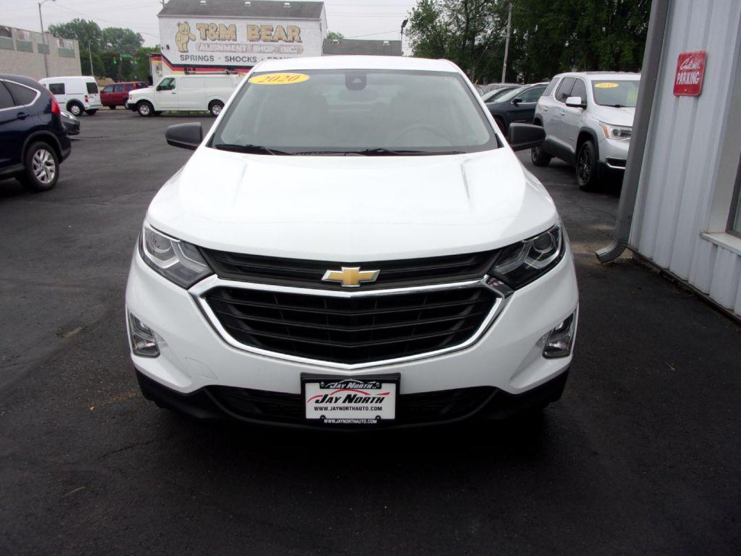2020 WHITE CHEVROLET EQUINOX LS (2GNAXHEV0L6) with an 1.5L engine, Automatic transmission, located at 501 E. Columbia St., Springfield, OH, 45503, (800) 262-7122, 39.925262, -83.801796 - *** LS *** FWD *** Serviced and Detailed *** Power Seat *** Jay North Auto has offered hand picked vehicles since 1965! Our customer's enjoy a NO pressure buying experience with a small town feel. All of our vehicles get fully inspected and detailed. We are a preferred dealer for many local cred - Photo#1