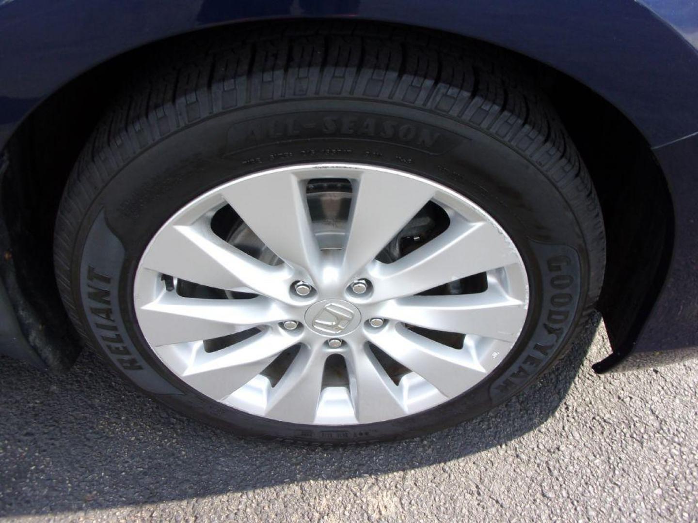2013 BLUE HONDA ACCORD EXL (1HGCR2F89DA) with an 2.4L engine, Continuously Variable transmission, located at 501 E. Columbia St., Springfield, OH, 45503, (800) 262-7122, 39.925262, -83.801796 - Photo#23