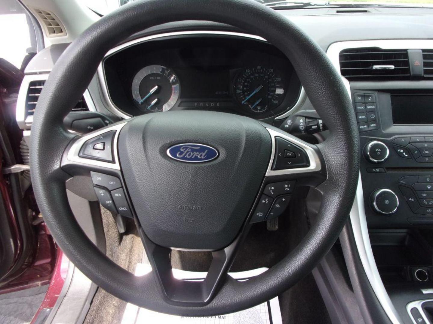 2013 RED FORD FUSION SE (3FA6P0H77DR) with an 2.5L engine, Automatic transmission, located at 501 E. Columbia St., Springfield, OH, 45503, (800) 262-7122, 39.925262, -83.801796 - ***Clean Carfax***New Front and Rear Pads and Rotors***New Suspention Parts***SE***2.5L***Serviced and Detailed*** - Photo#9