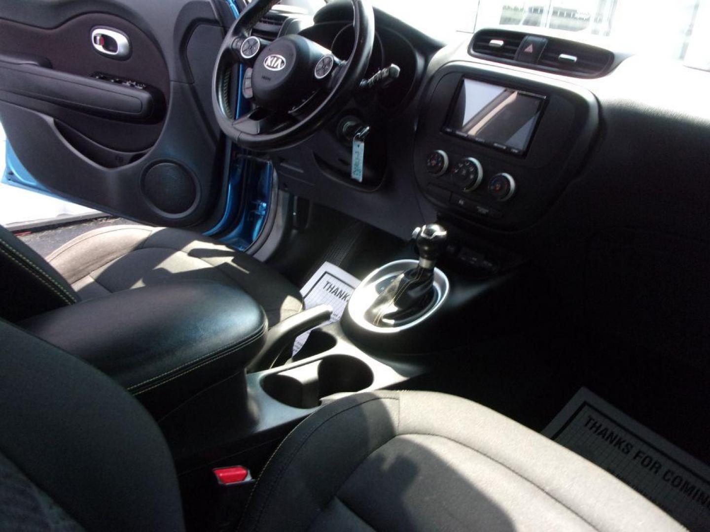 2016 BLUE KIA SOUL + (KNDJP3A55G7) with an 2.0L engine, Automatic transmission, located at 501 E. Columbia St., Springfield, OH, 45503, (800) 262-7122, 39.925262, -83.801796 - Photo#14