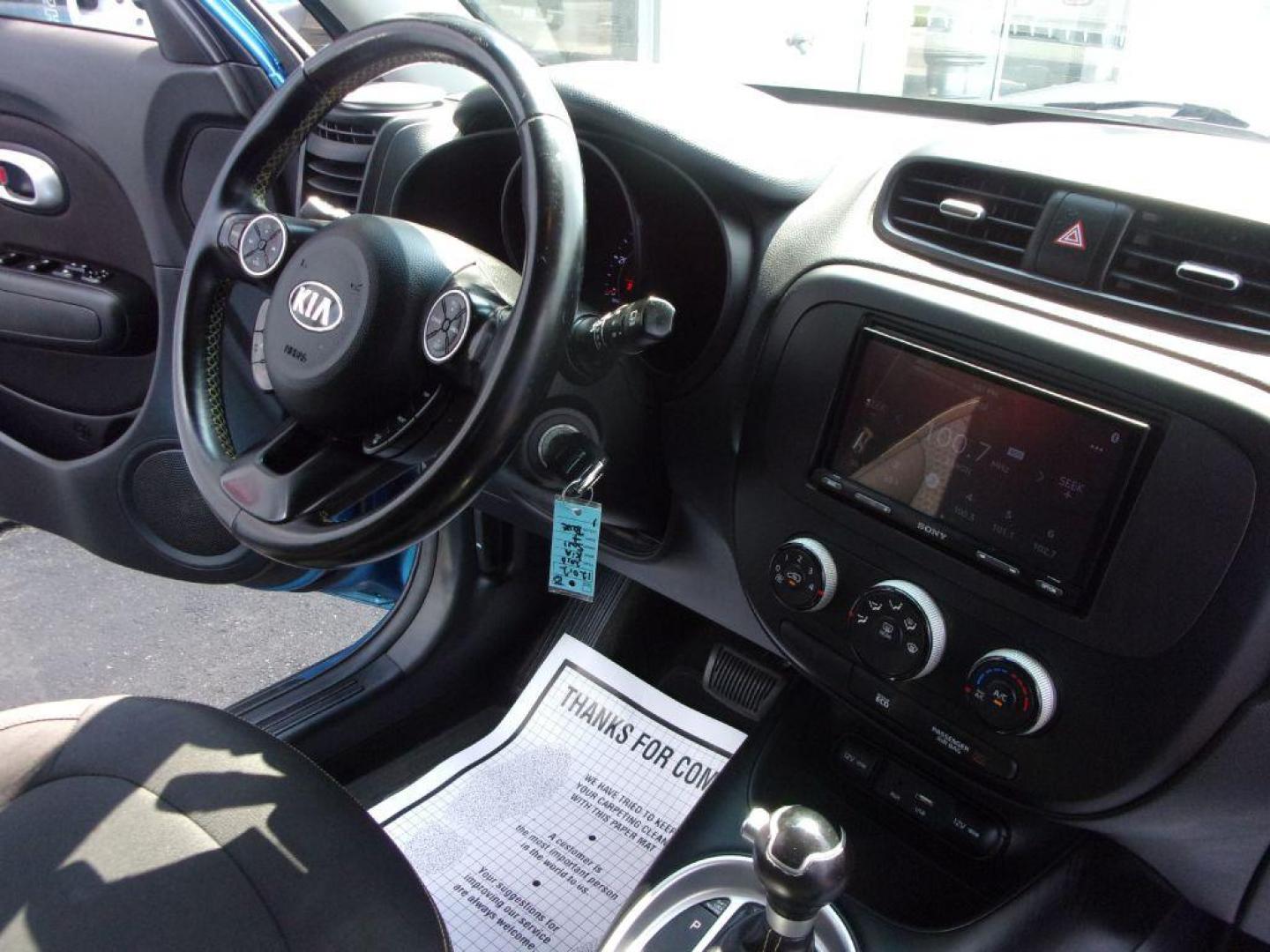 2016 BLUE KIA SOUL + (KNDJP3A55G7) with an 2.0L engine, Automatic transmission, located at 501 E. Columbia St., Springfield, OH, 45503, (800) 262-7122, 39.925262, -83.801796 - Photo#16