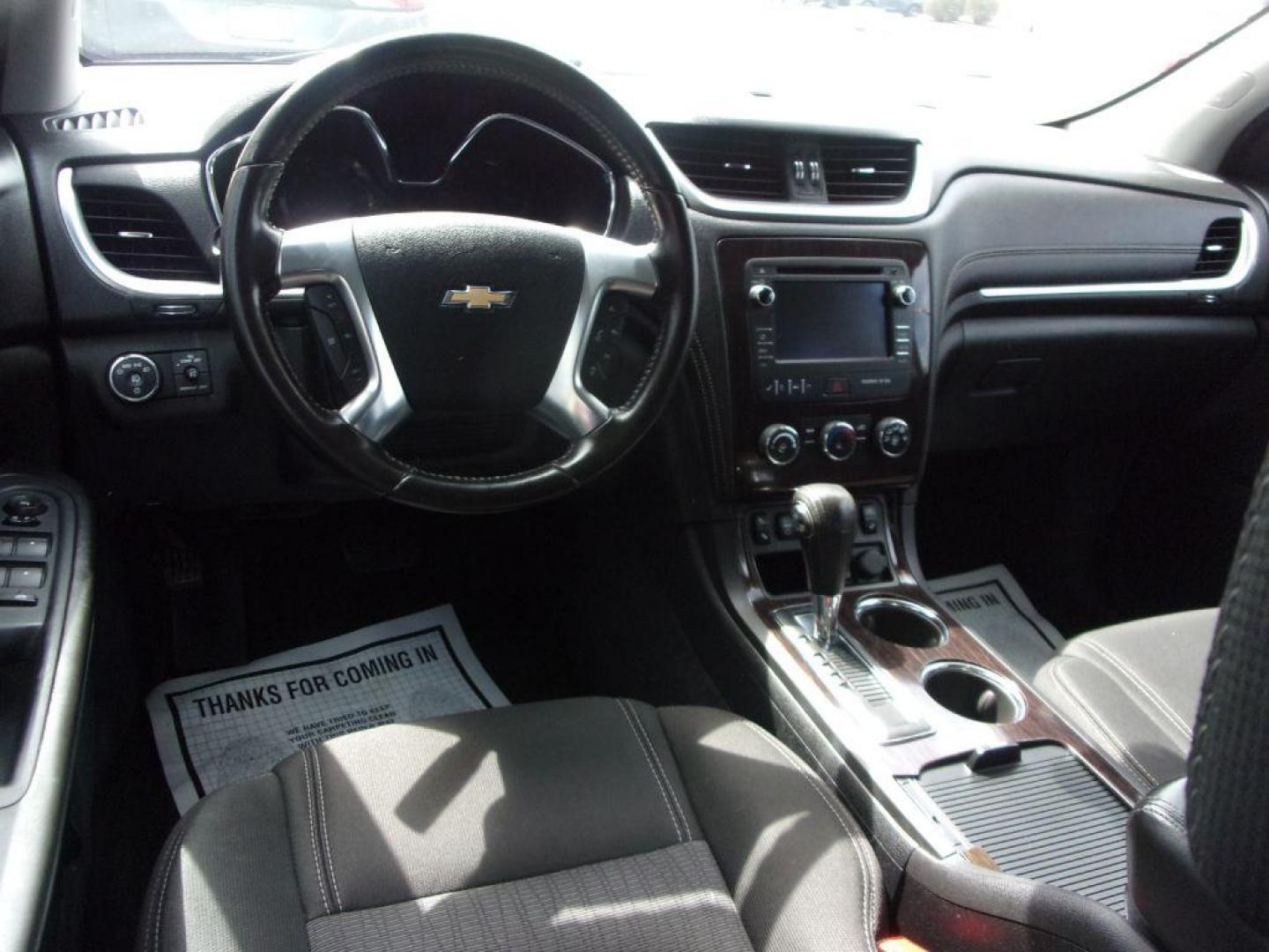 2015 GRAY CHEVROLET TRAVERSE LT (1GNKRGKD1FJ) with an 3.6L engine, Automatic transmission, located at 501 E. Columbia St., Springfield, OH, 45503, (800) 262-7122, 39.925262, -83.801796 - ***LT***Heated Seats***Remote Start***Captians Chairs***3rd Row Seating***New Tires***Serviced and Detailed*** Jay North Auto has offered hand picked vehicles since 1965! Our customer's enjoy a NO pressure buying experience with a small town feel. All of our vehicles get fully inspected and deta - Photo#12