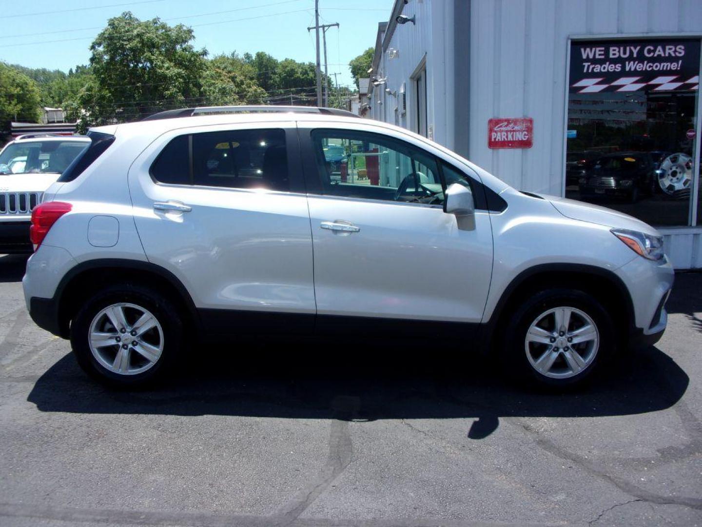 2019 SILVER CHEVROLET TRAX 1LT (KL7CJPSB2KB) with an 1.4L engine, Automatic transmission, located at 501 E. Columbia St., Springfield, OH, 45503, (800) 262-7122, 39.925262, -83.801796 - ***1-Owner***Clean Carfax***AWD***1LT***Serviced and Detailed*** Jay North Auto has offered hand picked vehicles since 1965! Our customer's enjoy a NO pressure buying experience with a small town feel. All of our vehicles get fully inspected and detailed. We are a preferred dealer for many local - Photo#0