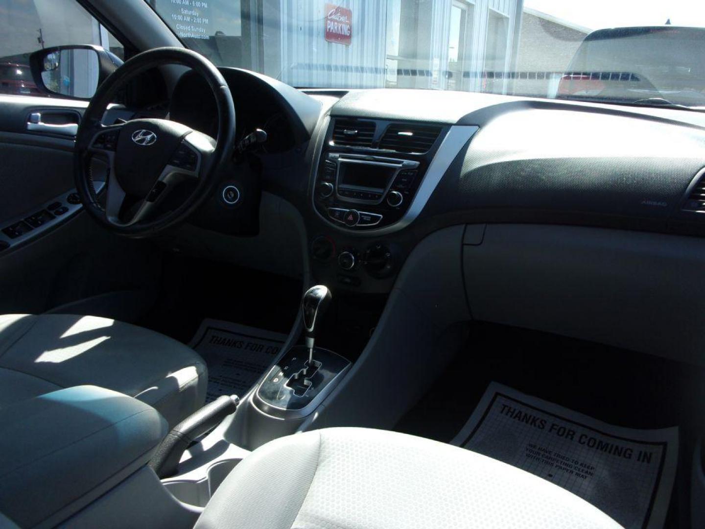 2015 BLACK HYUNDAI ACCENT SPORT (KMHCU5AE5FU) with an 1.6L engine, Automatic transmission, located at 501 E. Columbia St., Springfield, OH, 45503, (800) 262-7122, 39.925262, -83.801796 - ***SPORT***New Tires***Sunroof***Serviced and Detailed*** Jay North Auto has offered hand picked vehicles since 1965! Our customer's enjoy a NO pressure buying experience with a small town feel. All of our vehicles get fully inspected and detailed. We are a preferred dealer for many local credit - Photo#21