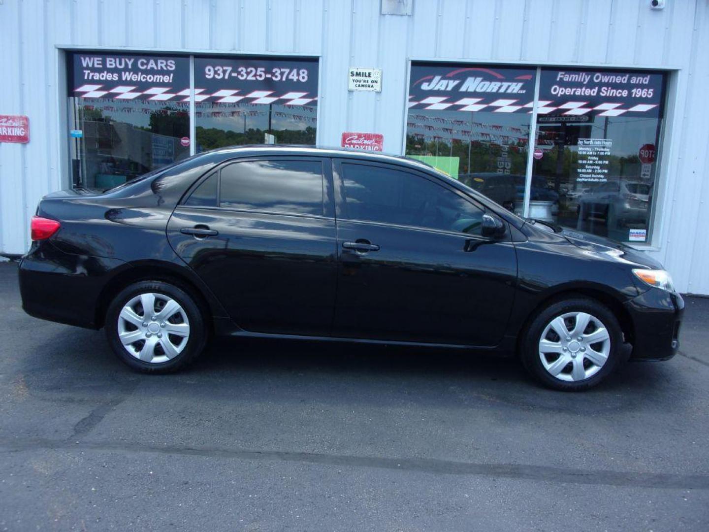 2012 BLACK TOYOTA COROLLA LE (2T1BU4EE5CC) with an 1.8L engine, Automatic transmission, located at 501 E. Columbia St., Springfield, OH, 45503, (800) 262-7122, 39.925262, -83.801796 - ***LE***Only 71k Miles***LOW MILES***New Tires***Manager Special***Serviced and Detailed*** Jay North Auto has offered hand picked vehicles since 1965! Our customer's enjoy a NO pressure buying experience with a small town feel. All of our vehicles get fully inspected and detailed. We are a pref - Photo#1
