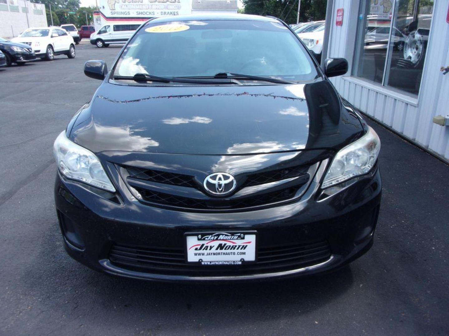 2012 BLACK TOYOTA COROLLA LE (2T1BU4EE5CC) with an 1.8L engine, Automatic transmission, located at 501 E. Columbia St., Springfield, OH, 45503, (800) 262-7122, 39.925262, -83.801796 - ***LE***Only 71k Miles***LOW MILES***New Tires***Manager Special***Serviced and Detailed*** Jay North Auto has offered hand picked vehicles since 1965! Our customer's enjoy a NO pressure buying experience with a small town feel. All of our vehicles get fully inspected and detailed. We are a pref - Photo#2