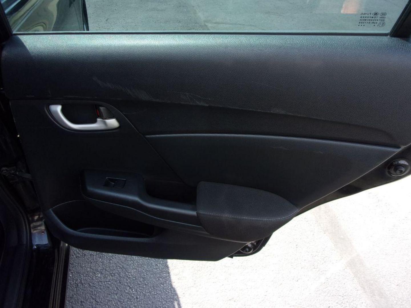 2015 BLACK HONDA CIVIC LX (19XFB2E55FE) with an 1.8L engine, 5-Speed Manual transmission, located at 501 E. Columbia St., Springfield, OH, 45503, (800) 262-7122, 39.925262, -83.801796 - Photo#15