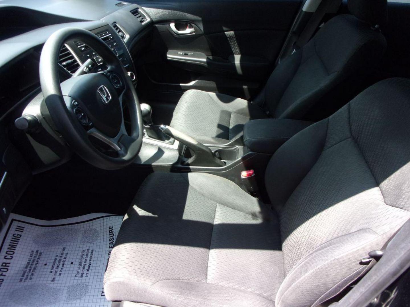 2015 BLACK HONDA CIVIC LX (19XFB2E55FE) with an 1.8L engine, 5-Speed Manual transmission, located at 501 E. Columbia St., Springfield, OH, 45503, (800) 262-7122, 39.925262, -83.801796 - Photo#8