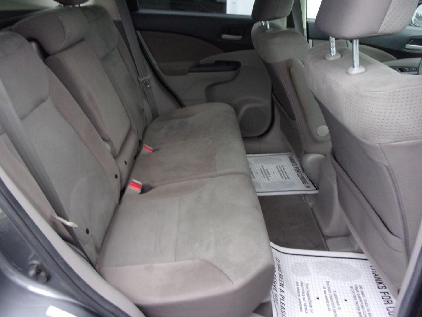 2013 GRAY HONDA CR-V EX (2HKRM4H56DH) with an 2.4L engine, Automatic transmission, located at 501 E. Columbia St., Springfield, OH, 45503, (800) 262-7122, 39.925262, -83.801796 - ***1-Owner***Clean Carfax***AWD***EX***Updated Timing***Serviced and Detailed*** Jay North Auto has offered hand picked vehicles since 1965! Our customer's enjoy a NO pressure buying experience with a small town feel. All of our vehicles get fully inspected and detailed. We are a preferred deale - Photo#16