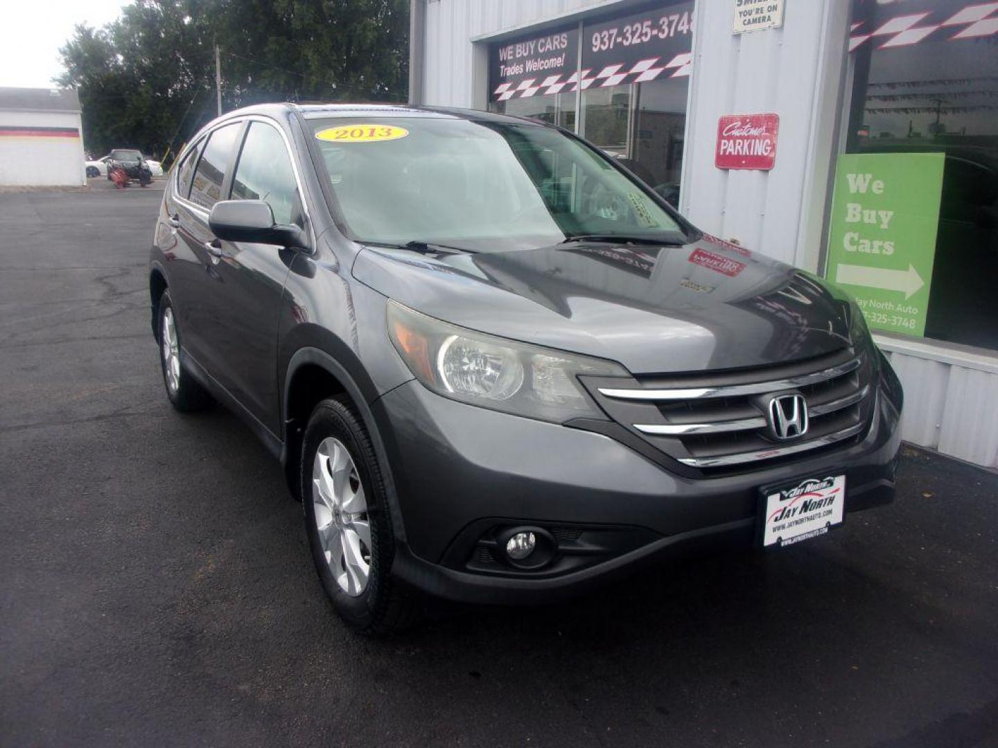 2013 GRAY HONDA CR-V EX (2HKRM4H56DH) with an 2.4L engine, Automatic transmission, located at 501 E. Columbia St., Springfield, OH, 45503, (800) 262-7122, 39.925262, -83.801796 - ***1-Owner***Clean Carfax***AWD***EX***Updated Timing***Serviced and Detailed*** Jay North Auto has offered hand picked vehicles since 1965! Our customer's enjoy a NO pressure buying experience with a small town feel. All of our vehicles get fully inspected and detailed. We are a preferred deale - Photo#2