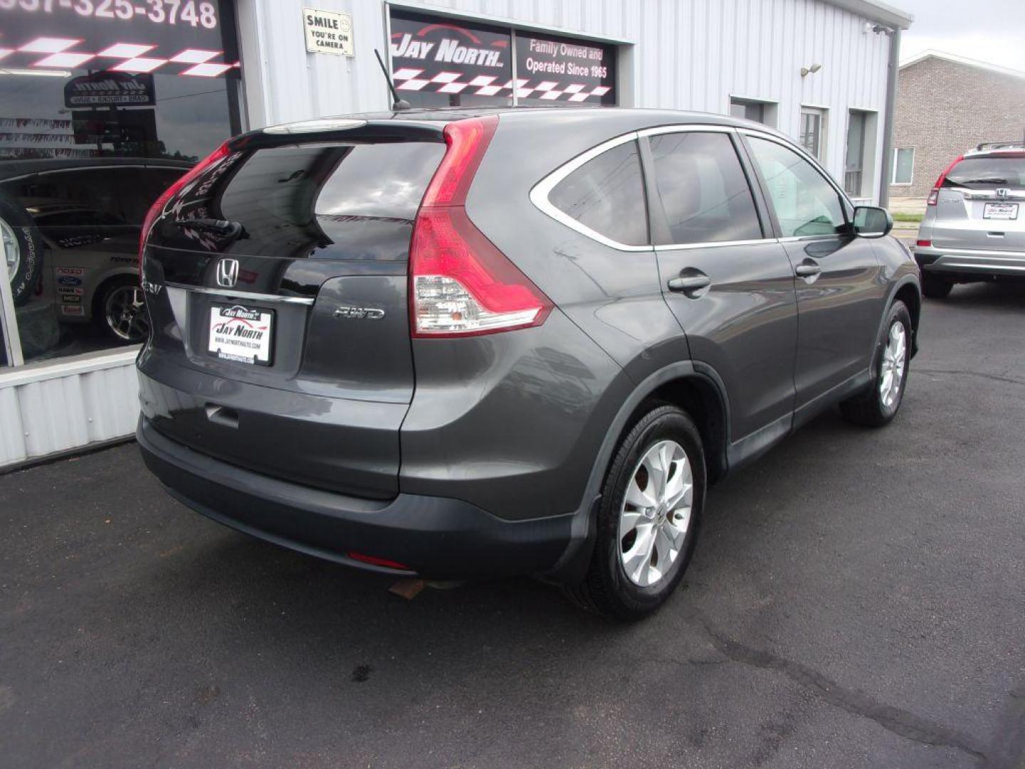 2013 GRAY HONDA CR-V EX (2HKRM4H56DH) with an 2.4L engine, Automatic transmission, located at 501 E. Columbia St., Springfield, OH, 45503, (800) 262-7122, 39.925262, -83.801796 - ***1-Owner***Clean Carfax***AWD***EX***Updated Timing***Serviced and Detailed*** Jay North Auto has offered hand picked vehicles since 1965! Our customer's enjoy a NO pressure buying experience with a small town feel. All of our vehicles get fully inspected and detailed. We are a preferred deale - Photo#3