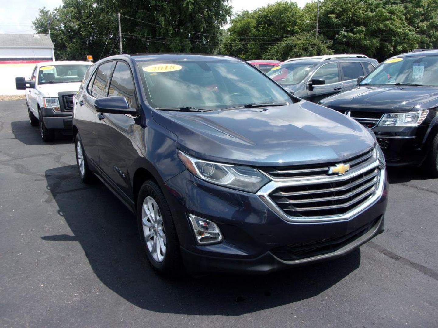 2018 BLUE CHEVROLET EQUINOX LT (3GNAXJEV4JS) with an 1.5L engine, Automatic transmission, located at 501 E. Columbia St., Springfield, OH, 45503, (800) 262-7122, 39.925262, -83.801796 - ***LT***New Tires***FWD***Serviced and Detailed*** Jay North Auto has offered hand picked vehicles since 1965! Our customer's enjoy a NO pressure buying experience with a small town feel. All of our vehicles get fully inspected and detailed. We are a preferred dealer for many local credit unions - Photo#2