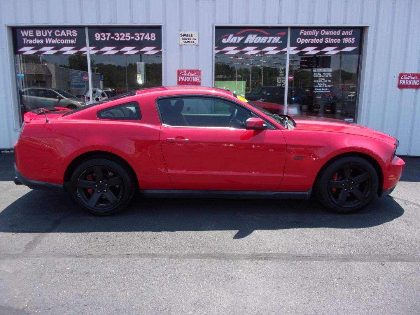 2010 RED FORD MUSTANG GT (1ZVBP8CHXA5) with an 4.6L engine, 5-Speed Manual transmission, located at 501 E. Columbia St., Springfield, OH, 45503, (800) 262-7122, 39.925262, -83.801796 - ***Wilwood Performance Brakes***Clean Carfax***GT***5 Speed***4.6L***V8***New Tires***Serviced and Detailed*** Jay North Auto has offered hand picked vehicles since 1965! Our customer's enjoy a NO pressure buying experience with a small town feel. All of our vehicles get fully inspected and deta - Photo#0