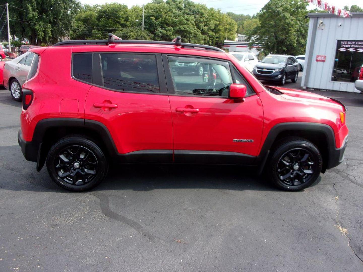 2017 RED JEEP RENEGADE LATITUDE (ZACCJBBB9HP) with an 2.4L engine, Automatic transmission, located at 501 E. Columbia St., Springfield, OH, 45503, (800) 262-7122, 39.925262, -83.801796 - Photo#0