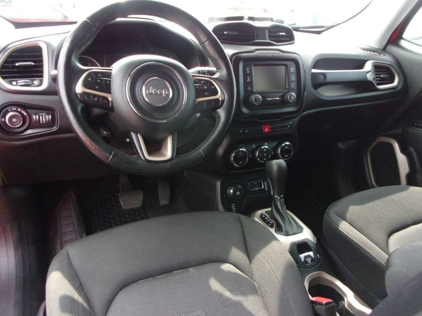 2017 RED JEEP RENEGADE LATITUDE (ZACCJBBB9HP) with an 2.4L engine, Automatic transmission, located at 501 E. Columbia St., Springfield, OH, 45503, (800) 262-7122, 39.925262, -83.801796 - Photo#11