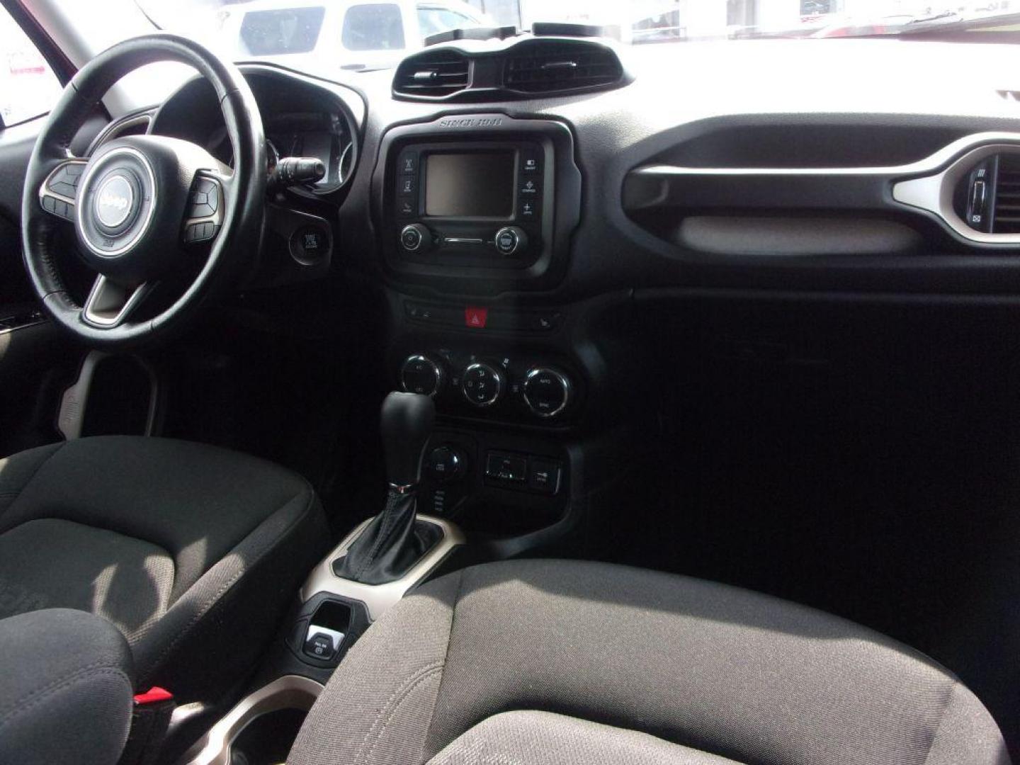 2017 RED JEEP RENEGADE LATITUDE (ZACCJBBB9HP) with an 2.4L engine, Automatic transmission, located at 501 E. Columbia St., Springfield, OH, 45503, (800) 262-7122, 39.925262, -83.801796 - Photo#19