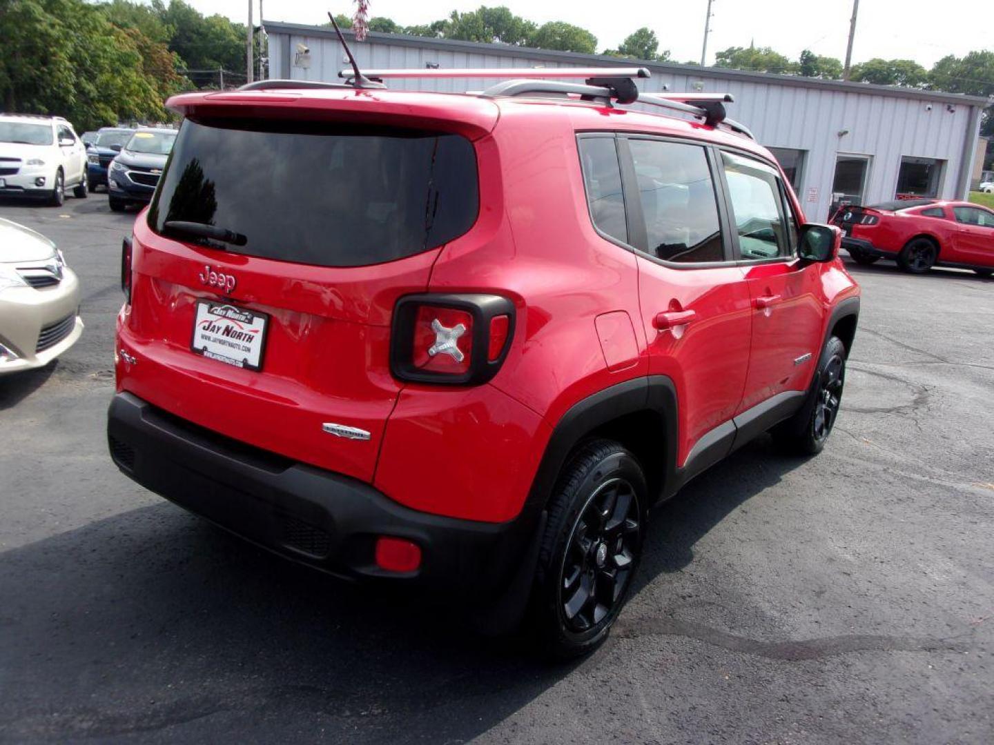 2017 RED JEEP RENEGADE LATITUDE (ZACCJBBB9HP) with an 2.4L engine, Automatic transmission, located at 501 E. Columbia St., Springfield, OH, 45503, (800) 262-7122, 39.925262, -83.801796 - Photo#3