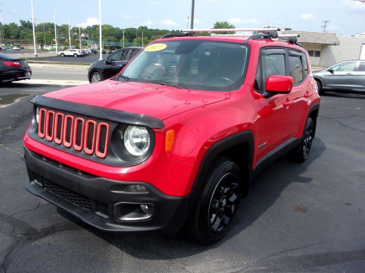 2017 RED JEEP RENEGADE LATITUDE (ZACCJBBB9HP) with an 2.4L engine, Automatic transmission, located at 501 E. Columbia St., Springfield, OH, 45503, (800) 262-7122, 39.925262, -83.801796 - Photo#6