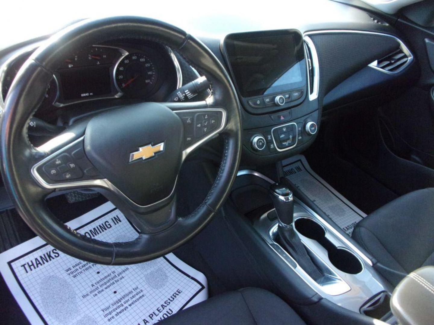 2018 BLACK CHEVROLET MALIBU LT (1G1ZD5ST1JF) with an 1.5L engine, Automatic transmission, located at 501 E. Columbia St., Springfield, OH, 45503, (800) 262-7122, 39.925262, -83.801796 - Photo#12