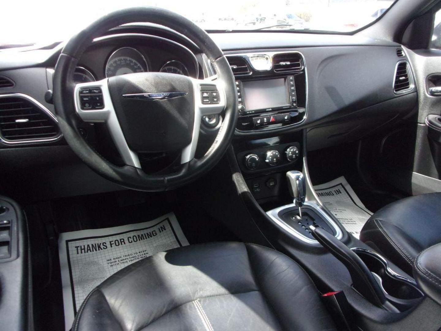 2012 RED CHRYSLER 200 LIMITED (1C3CCBCG1CN) with an 3.6L engine, Automatic transmission, located at 501 E. Columbia St., Springfield, OH, 45503, (800) 262-7122, 39.925262, -83.801796 - Photo#11