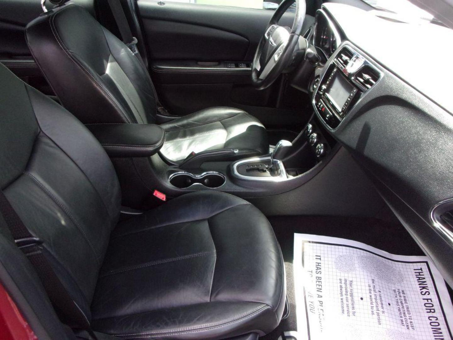 2012 RED CHRYSLER 200 LIMITED (1C3CCBCG1CN) with an 3.6L engine, Automatic transmission, located at 501 E. Columbia St., Springfield, OH, 45503, (800) 262-7122, 39.925262, -83.801796 - Photo#18