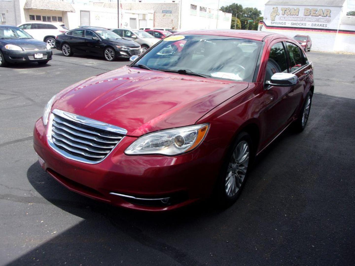 2012 RED CHRYSLER 200 LIMITED (1C3CCBCG1CN) with an 3.6L engine, Automatic transmission, located at 501 E. Columbia St., Springfield, OH, 45503, (800) 262-7122, 39.925262, -83.801796 - Photo#4