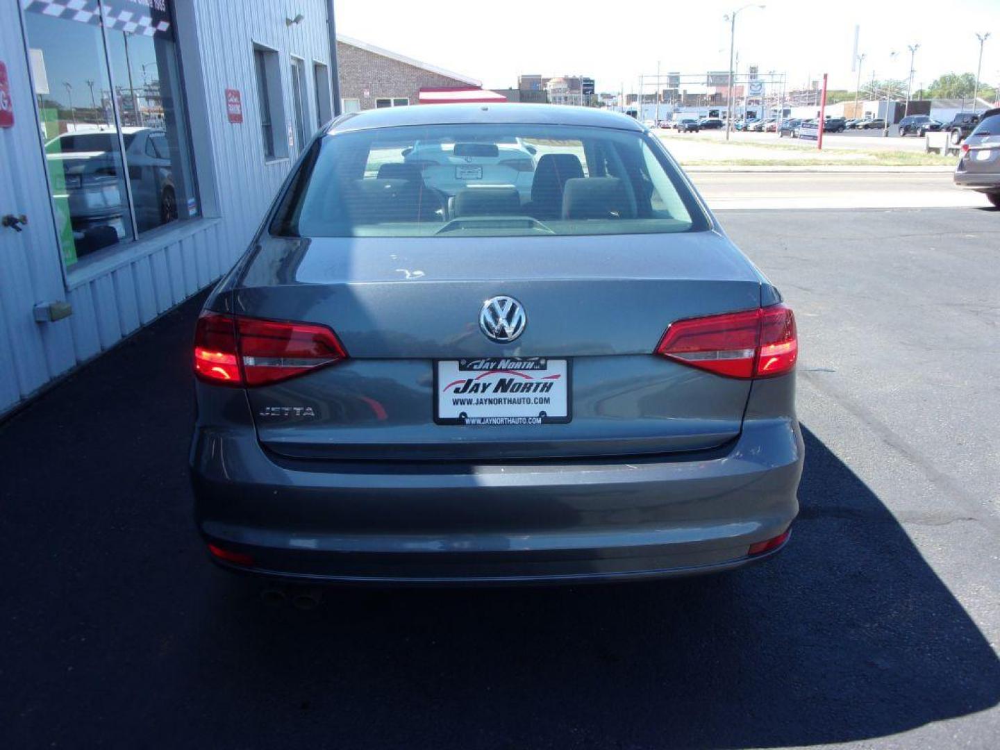 2015 GRAY VOLKSWAGEN JETTA S (3VW2K7AJ3FM) with an 2L engine, Automatic transmission, located at 501 E. Columbia St., Springfield, OH, 45503, (800) 262-7122, 39.925262, -83.801796 - Photo#3