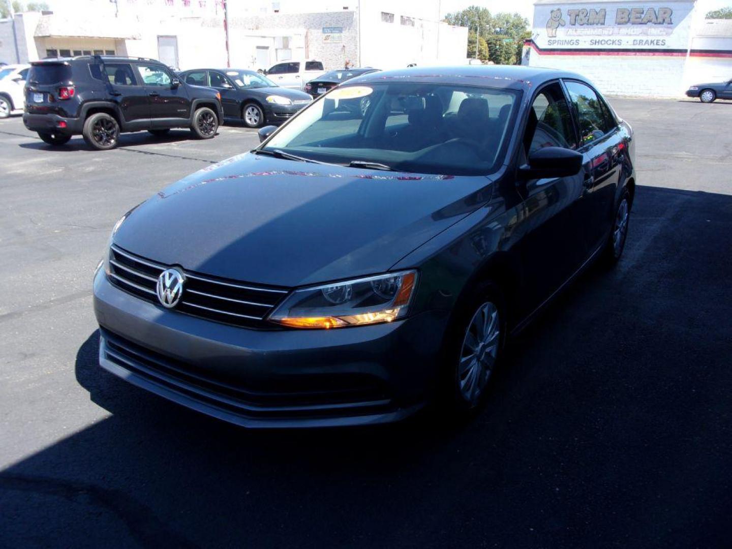 2015 GRAY VOLKSWAGEN JETTA S (3VW2K7AJ3FM) with an 2L engine, Automatic transmission, located at 501 E. Columbia St., Springfield, OH, 45503, (800) 262-7122, 39.925262, -83.801796 - Photo#5