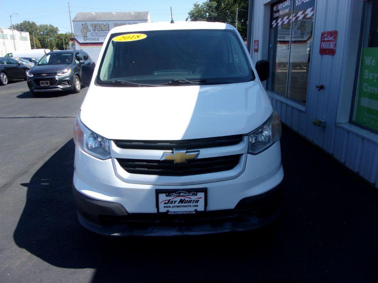 2018 WHITE CHEVROLET CITY EXPRESS LT (3N63M0ZN1JK) with an 2.0L engine, Automatic transmission, located at 501 E. Columbia St., Springfield, OH, 45503, (800) 262-7122, 39.925262, -83.801796 - Photo#1