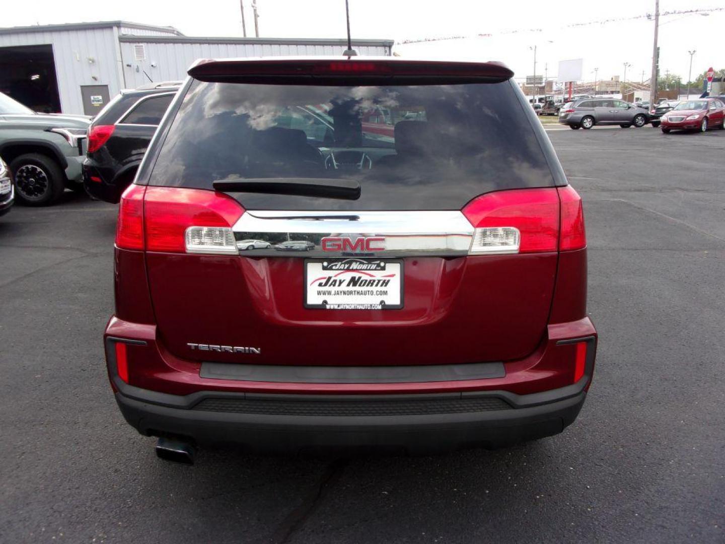 2016 RED GMC TERRAIN SLE (2GKALMEK5G6) with an 2.4L engine, Automatic transmission, located at 501 E. Columbia St., Springfield, OH, 45503, (800) 262-7122, 39.925262, -83.801796 - ***SLE***New Tires***Back-up Camera***Serviced and Detailed*** Jay North Auto has offered hand picked vehicles since 1965! Our customer's enjoy a NO pressure buying experience with a small town feel. All of our vehicles get fully inspected and detailed. We are a preferred dealer for many local c - Photo#3