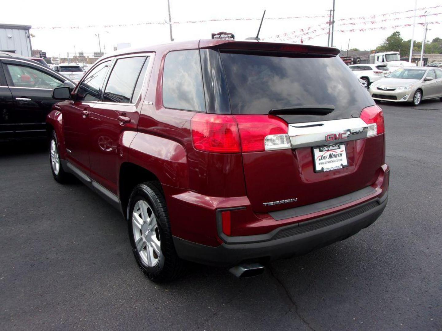 2016 RED GMC TERRAIN SLE (2GKALMEK5G6) with an 2.4L engine, Automatic transmission, located at 501 E. Columbia St., Springfield, OH, 45503, (800) 262-7122, 39.925262, -83.801796 - ***SLE***New Tires***Back-up Camera***Serviced and Detailed*** Jay North Auto has offered hand picked vehicles since 1965! Our customer's enjoy a NO pressure buying experience with a small town feel. All of our vehicles get fully inspected and detailed. We are a preferred dealer for many local c - Photo#4