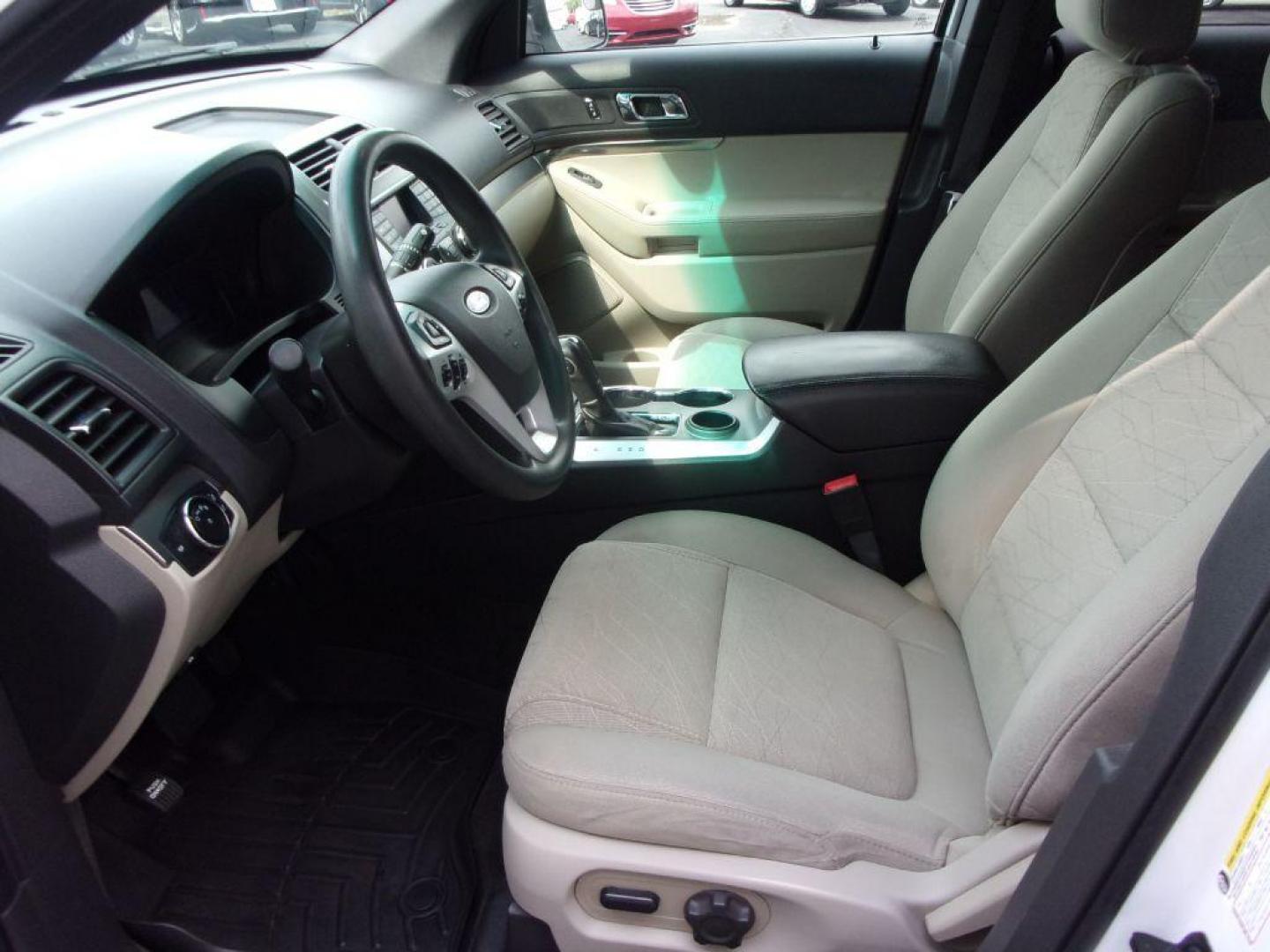 2015 WHITE FORD EXPLORER (1FM5K7B82FG) with an 3.5L engine, Automatic transmission, located at 501 E. Columbia St., Springfield, OH, 45503, (800) 262-7122, 39.925262, -83.801796 - Photo#8