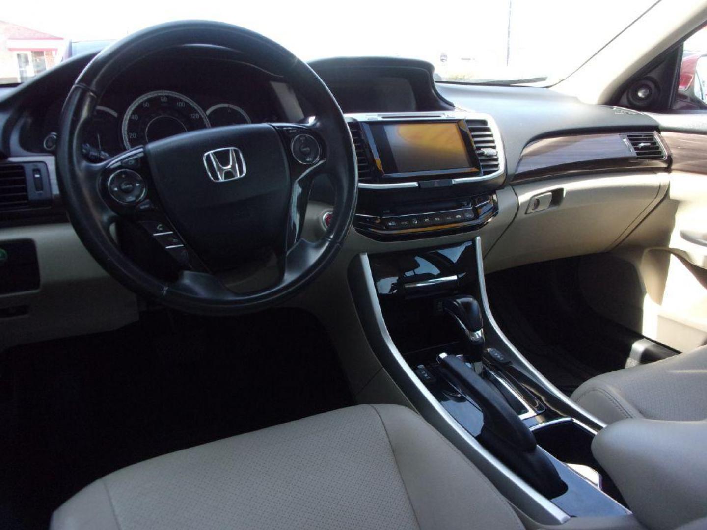 2017 RED HONDA ACCORD EXL (1HGCR3F80HA) with an 3.5L engine, Automatic transmission, located at 501 E. Columbia St., Springfield, OH, 45503, (800) 262-7122, 39.925262, -83.801796 - Photo#12