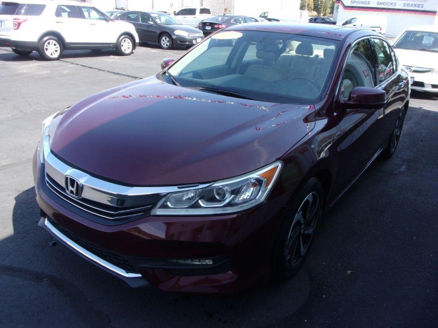 2017 RED HONDA ACCORD EXL (1HGCR3F80HA) with an 3.5L engine, Automatic transmission, located at 501 E. Columbia St., Springfield, OH, 45503, (800) 262-7122, 39.925262, -83.801796 - Photo#6