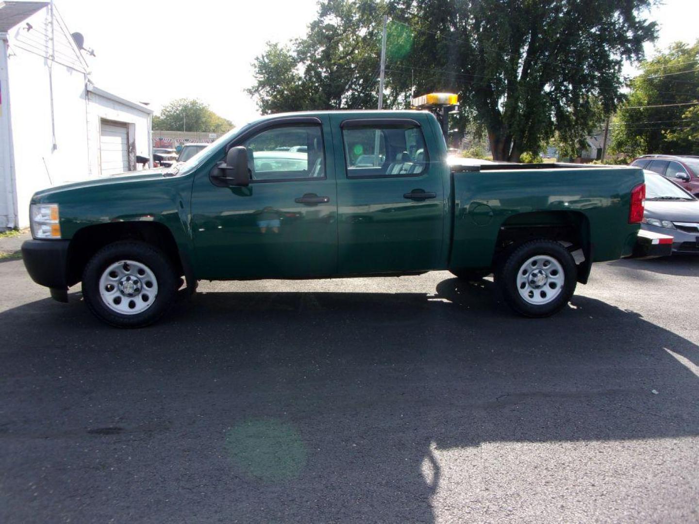 2011 GREEN CHEVROLET SILVERADO 1500 CREW CAB (3GCPCPEA1BG) with an 4.8L engine, Automatic transmission, located at 501 E. Columbia St., Springfield, OH, 45503, (800) 262-7122, 39.925262, -83.801796 - ***1-Owner***Work Truck***Crew Cab***Serviced and Detailed*** Jay North Auto has offered hand picked vehicles since 1965! Our customer's enjoy a NO pressure buying experience with a small town feel. All of our vehicles get fully inspected and detailed. We are a preferred dealer for many local cr - Photo#0