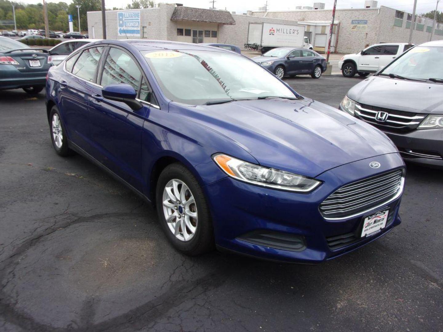 2015 BLUE FORD FUSION S (3FA6P0G74FR) with an 2.5L engine, Automatic transmission, located at 501 E. Columbia St., Springfield, OH, 45503, (800) 262-7122, 39.925262, -83.801796 - *** Serviced and Detailed *** Back Up Camera *** S *** FWD *** Jay North Auto has offered hand picked vehicles since 1965! Our customer's enjoy a NO pressure buying experience with a small town feel. All of our vehicles get fully inspected and detailed. We are a preferred dealer for many local c - Photo#1