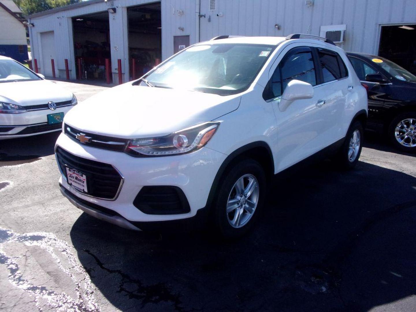 2018 WHITE CHEVROLET TRAX 1LT (KL7CJPSB6JB) with an 1.4L engine, Automatic transmission, located at 501 E. Columbia St., Springfield, OH, 45503, (800) 262-7122, 39.925262, -83.801796 - ***Clean Carfax***AWD***1.4L Turbo***LT***Serviced and Detailed*** Jay North Auto has offered hand picked vehicles since 1965! Our customer's enjoy a NO pressure buying experience with a small town feel. All of our vehicles get fully inspected and detailed. We are a preferred dealer for many loc - Photo#1
