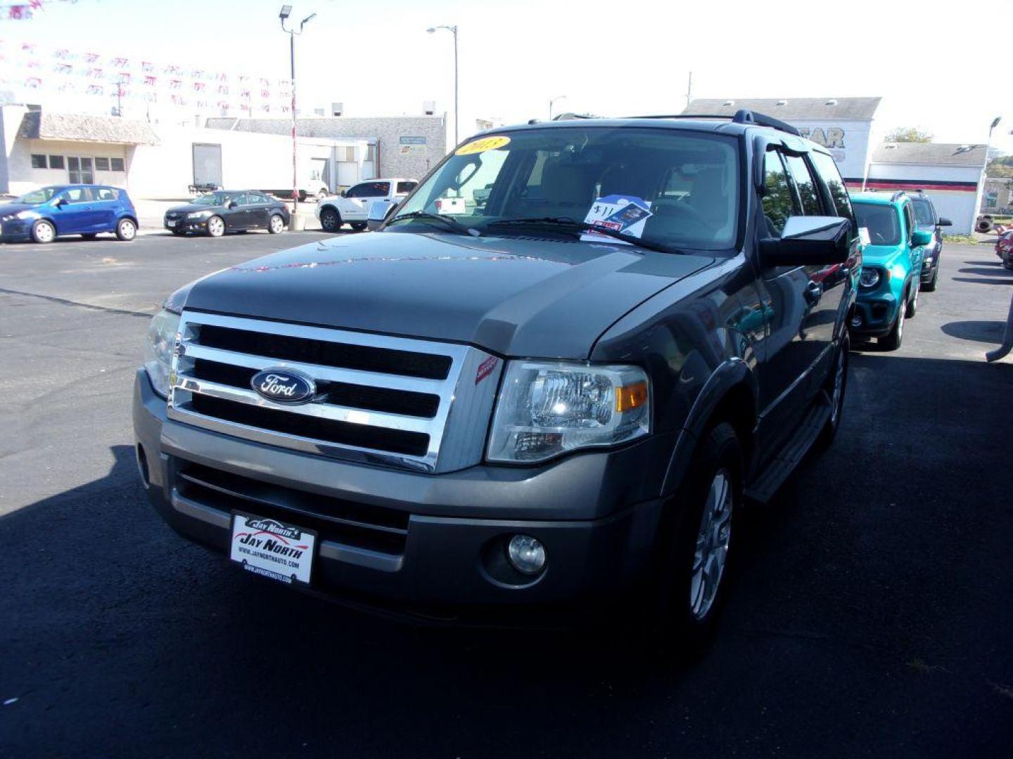2013 GRAY FORD EXPEDITION XLT (1FMJU1H53DE) with an 5.4L engine, Automatic transmission, located at 501 E. Columbia St., Springfield, OH, 45503, (800) 262-7122, 39.925262, -83.801796 - *** New Tires *** 5.4L RWD *** 3RD Row Seating *** Serviced and Detailed ***( price reflects moonroof needs repaired to be used ) *** Jay North Auto has offered hand picked vehicles since 1965! Our customer's enjoy a NO pressure buying experience with a small town feel. All of our vehicles get - Photo#3